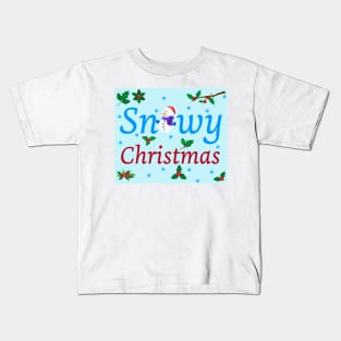 Snowy Christmas Kids T-Shirt